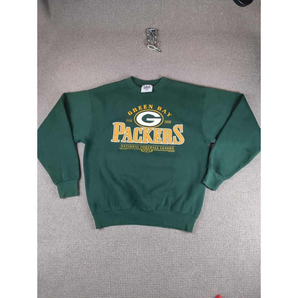 Vintage Green Bay Packers Sweatshirt Men XL Lee 90s Made In USA